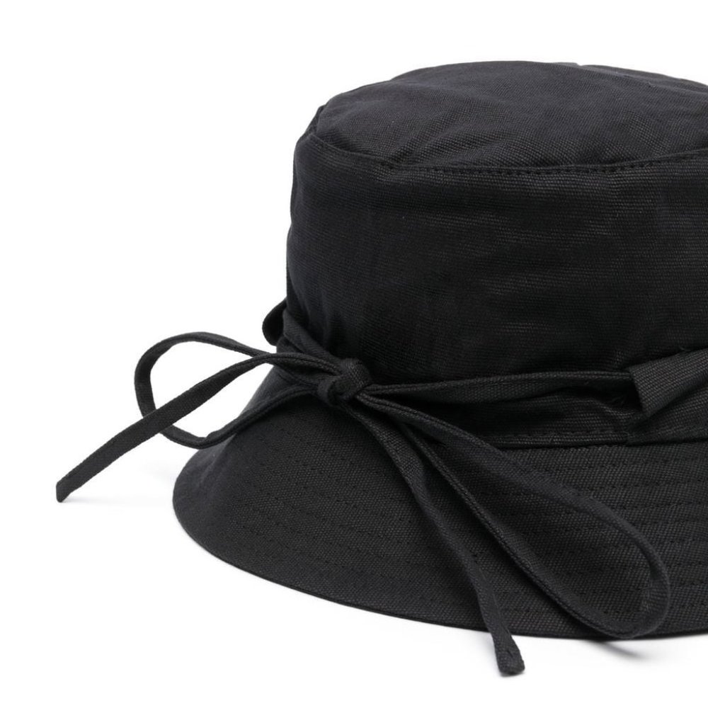 Black Jacquemus logo plaque bucket hat - Picture 2 of 16